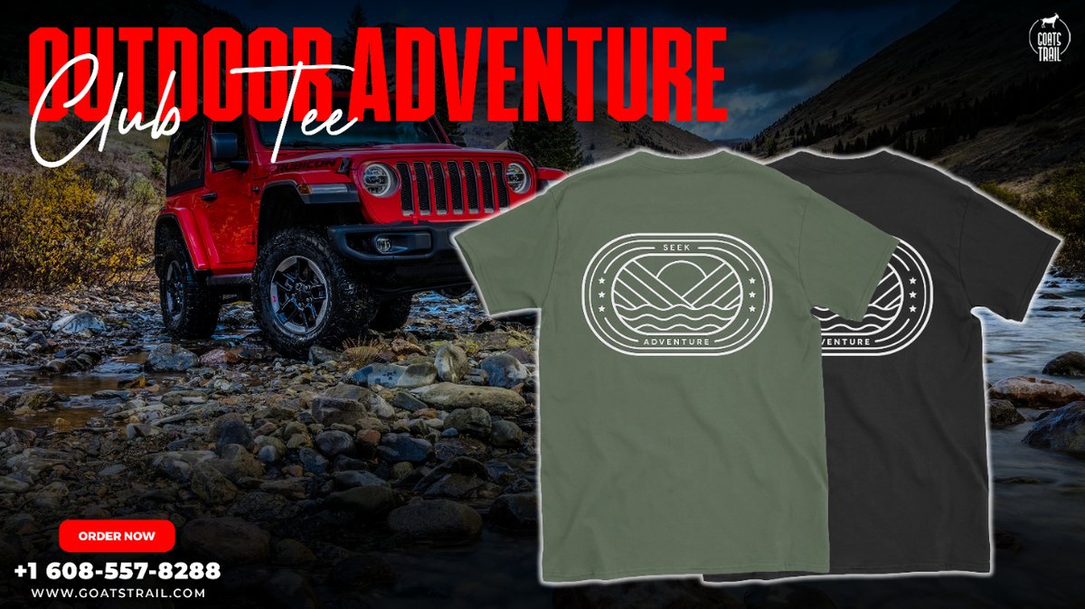 Embrace the call of the wild with our Outdoor Adventure Club Tee! 👕 Crafted for comfort and style, it's your go-to gear for all your outdoor escapades. Get yours now and let the adventure begin!

Shop Here: goatstrail.com/products/outdo…

#OutdoorAdventure #AdventureStyle #NatureLovers