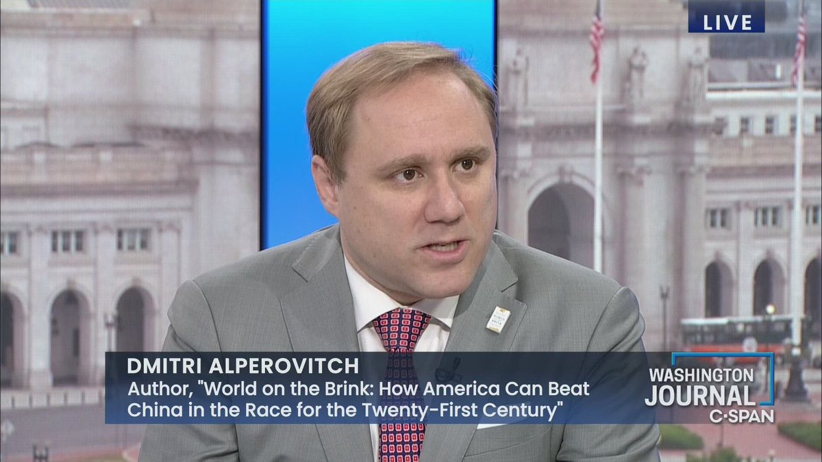 We invite author Dmitri Alperovitch to discuss his book, 'World on the Brink: How America Can Beat China in the Race for the Twenty-First Century' Watch here: tinyurl.com/mr9ff2jj