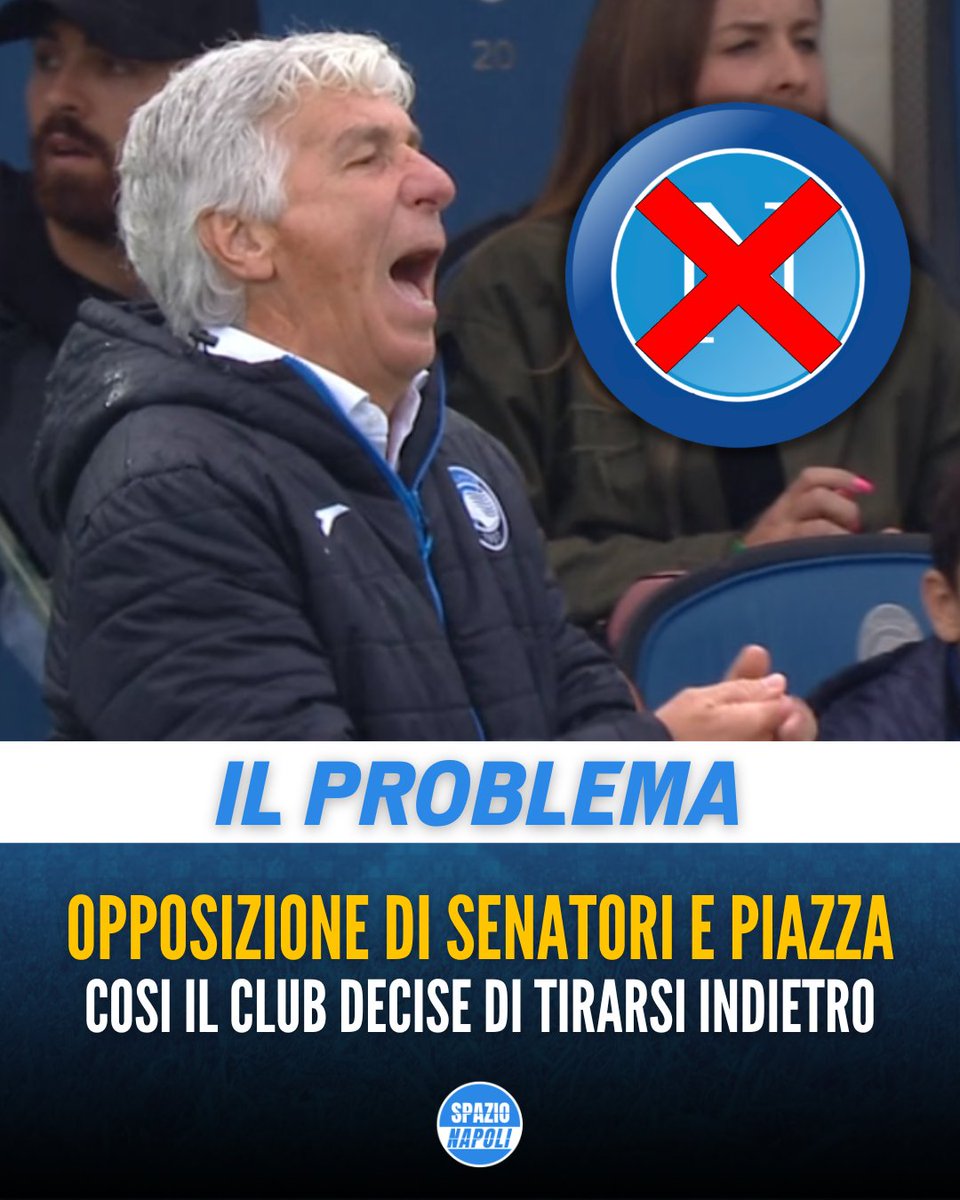 Contatti tra #Napoli e #Gasperini già l'anno scorso.🔥

Lo riporta #Ciro Venerato: l'allenatore era disposto a prendere il mano la squadra.👍🏻

La reazione della piazza e di alcuni senatori contro il cambio modulo, avrebbe portato al dietrofront. 

Voi vi affidereste a Gasperini?