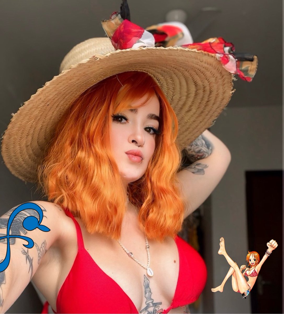 Tem roleta com fotos do cosplay de nami lá no meu vips 🤍❤️‍🔥🪭