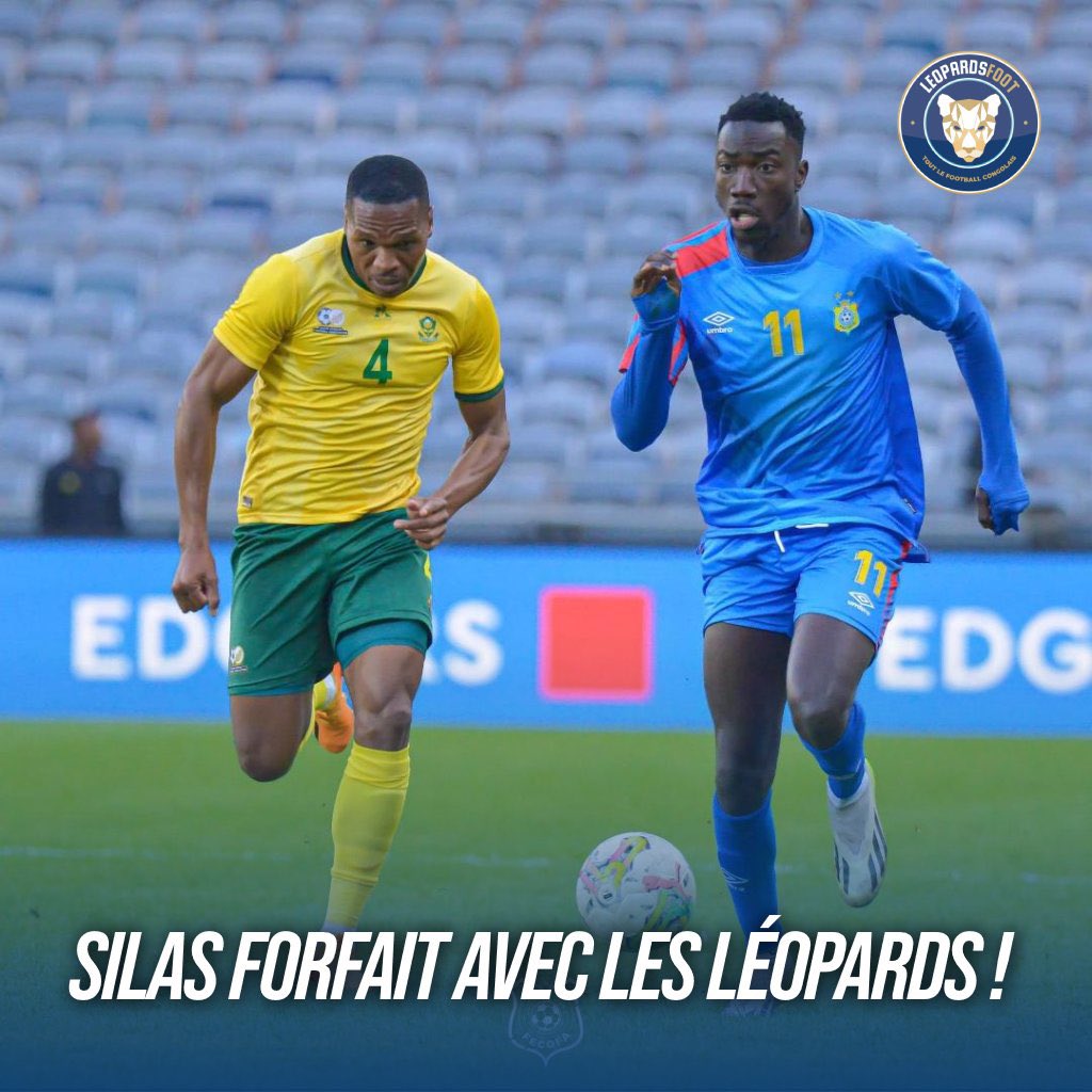 🐆 Sélection 🇨🇩 : Silas forfait pour juin ! Pour des « raisons personnelles », Silas Katompa ne jouera pas les deux prochaines rencontres des Léopards face au Sénégal et au Togo. L’information vient d’être confirmée ce dimanche par la FECOFA. #SENRDC #RDCTGO #congo