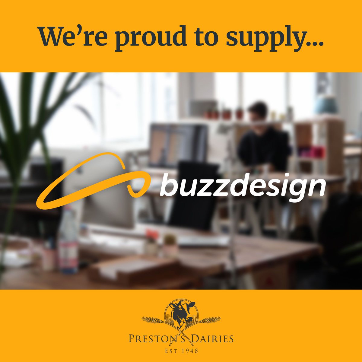 We’re proud to supply Buzz Design in #Liversedge. 🎨 These graphic designers create fantastic logos, websites, brochures, packaging, and much more. 👉 buff.ly/4ajzaKi #SundayFunday #SundayBrunch #MilkmanService #DailyDelivery #LocalProduce #SupportLocalBusinesses