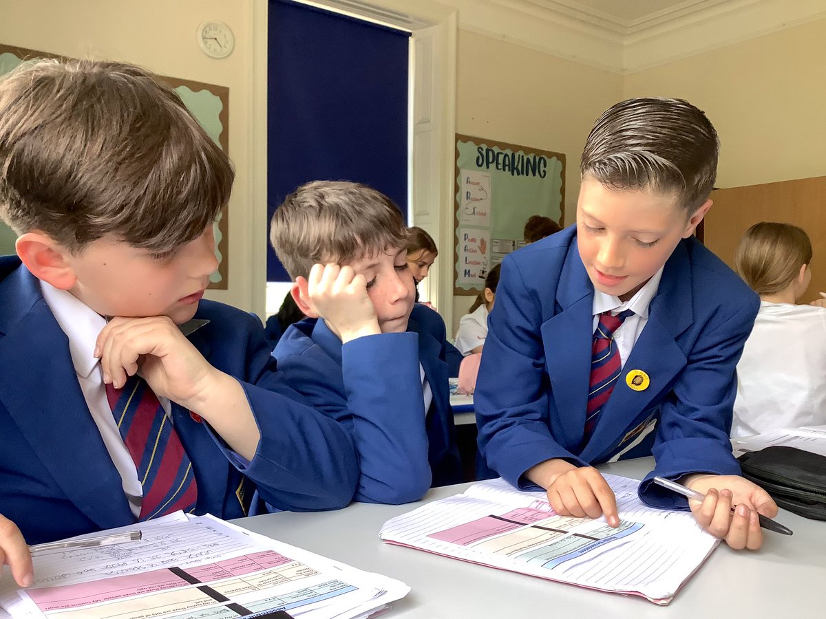 StNicksLang's tweet photo. #StNicksYear6 are playing to their strengths in French, helping each other solve the jumbled translations. #StNicksTeamwork in action! ๐ #StNicksMFL https://t.co/OOmOFUfeoc