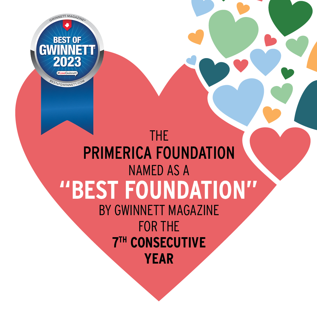 For the 7th consecutive year, Gwinnett Magazine has recognized The Primerica Foundation as a “Best Foundation” for 2023. It is a privilege to be associated with a company dedicated to enhancing the well-being of families in their local community. #PrimericaProud