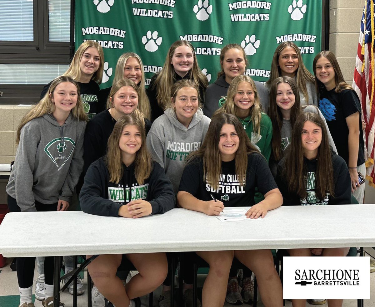 Mogadore's Olivia Kidd recently announced that she will continue her academic and softball careers at Bethany College. Congratulations!