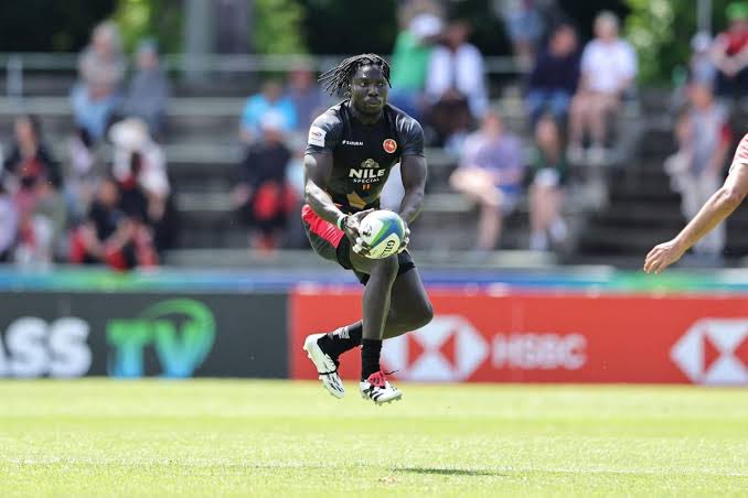 My always reliable guy @Nyeki13 leading from the front ❤️. Tough one to take against Chile. We go again against Kenya at 16.16pm. Go well gents 🇺🇬 #NileSpecialRugby #SupportUgandaSevens