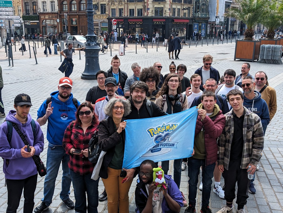 Le #PokemonGOCommunityDay Croquine est à croquer sur Lille, France ! #CommunityAmbassador