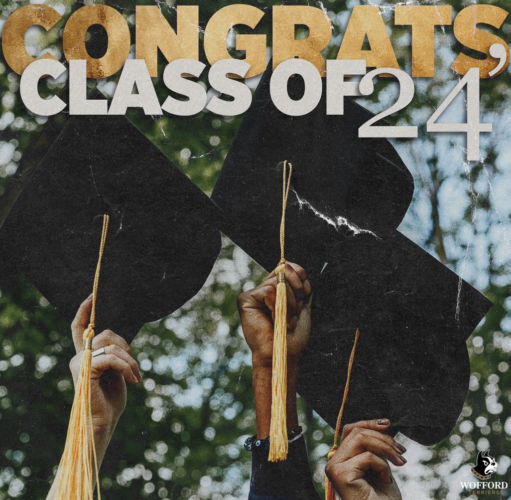 Congratulations to our graduates walking across the stage today! Thank you for your dedication and commitment to Wofford Football!