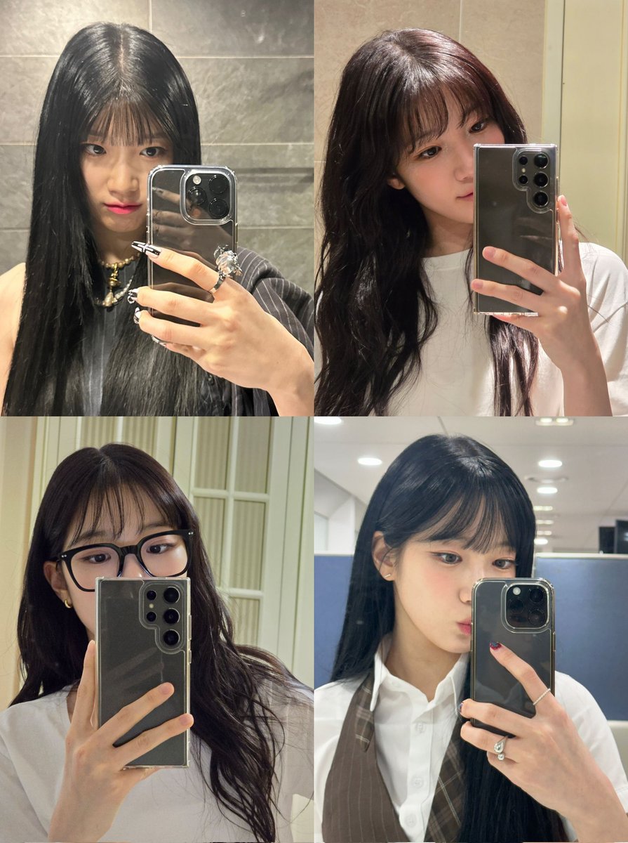 bangzuha and her mirror selfies