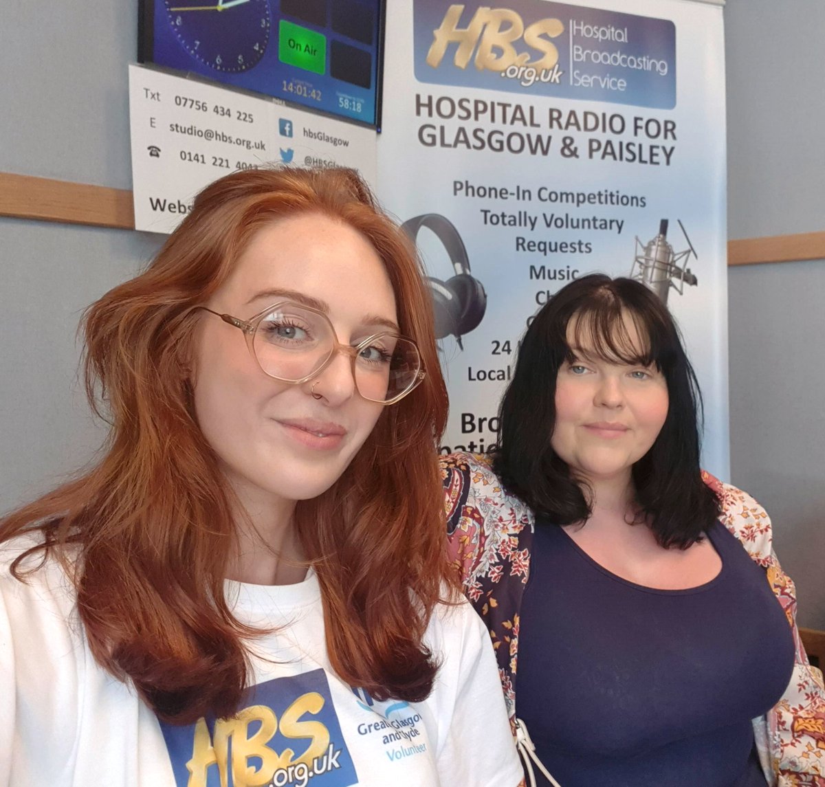 Hannah and Leighann have eased us through lunchtime.  Tune-in to hear how you can win a pair of tickets for the Theatre Royal in Glasgow
Show your support for HBS by making a donation at:
localgiving.org/appeal/HBS2024/
