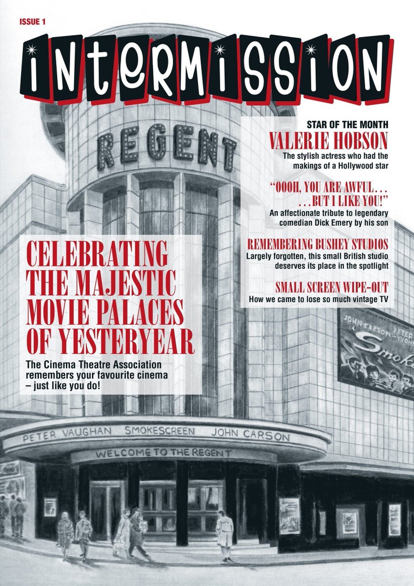 Issue 1 has nearly gone! Try #TPTV's new mag INTERMISSION for offer price of £6 (or subscribe for 12 months and save money per issue!). Articles include: #ValerieHobson #BusheyStudios #BluePlaques #PicturePalaces and so much more! buff.ly/3y3evwG