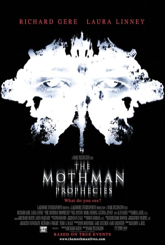 #NowWaching The Mothman Prophecies 2002 Haven't seen this film in ages, Great cast fantastic creepy vibe throughout. Really overshadowed the Kevin Costner film Dragonfly of the same year, which has a very similar plot. 😱💀😱