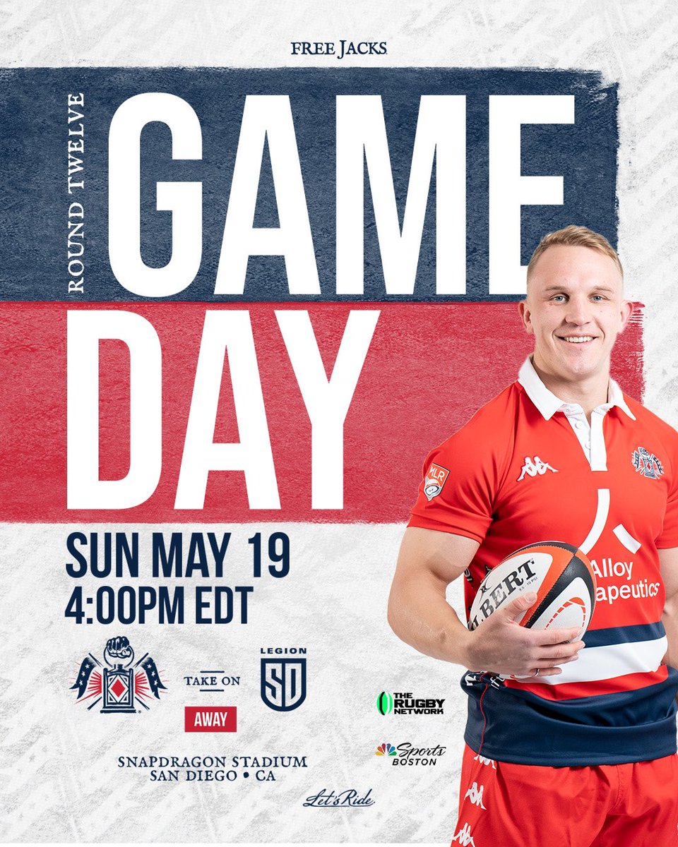 It’s a repeat of the 2023 @usmlr Championship Final as we take on @sdlegion on the road! Tune in at 4:00 EDT on @nbcsboston or @therugbynetwork