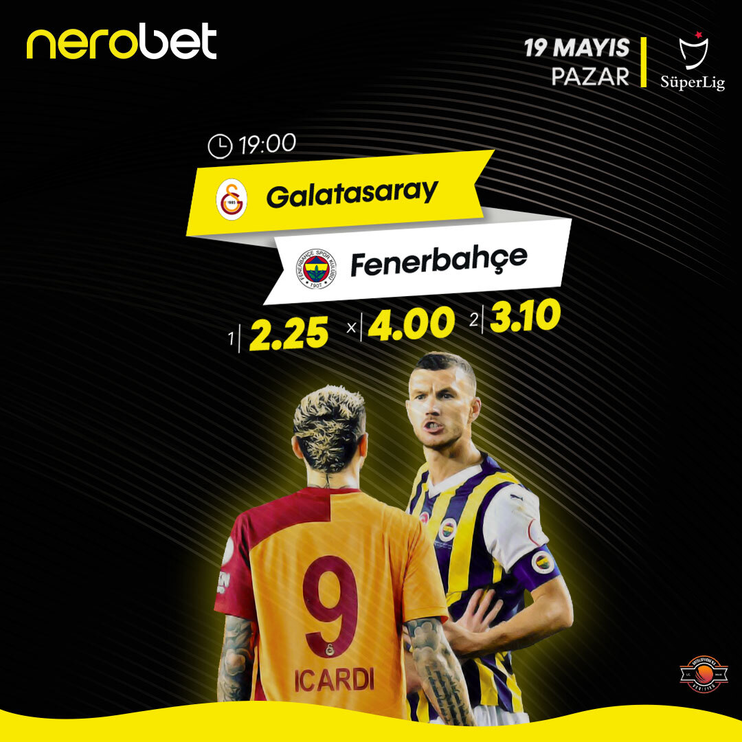 Nefesler tutuldu😬 Galatasaray Fenerbahçe derbisinde şampiyonluk düğümü çözülecek😎 NEROBET Güncel Giriş Adresi🔗t2m.io/NRTW Tek maça 50 Bin₺ oynama imkanı😍 #nerobet #güncelgiriş #promotion #süperlig