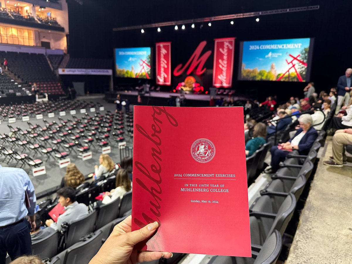 Happening soon! @Muhlenberg 2024 graduation 🧑‍🎓 🎉 ❤️