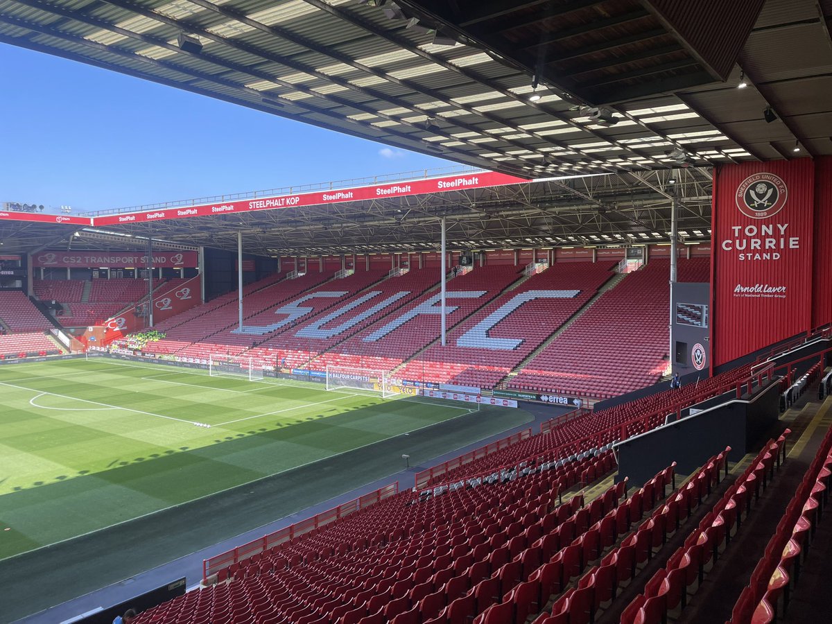 At Bramall Lane for Sheffield United v Tottenham. A draw enough to see Spurs finish 5th - live on @talkSPORT2 with @iamscottminto and me - plus we’ll keep you updated with events elsewhere! #thfc #sufc