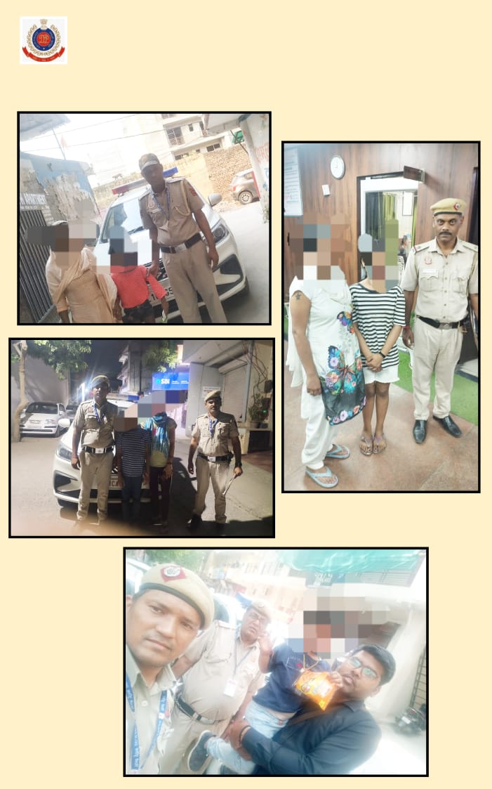 #Delhi #Police #PCR personnel reunited four #missing #children with their families. Not only brought smile to the families back but averted probable mishaps also. #OperationMilap #DelhiPoliceUpdates #PCRUpdates @DelhiPolice @CPDelhi
