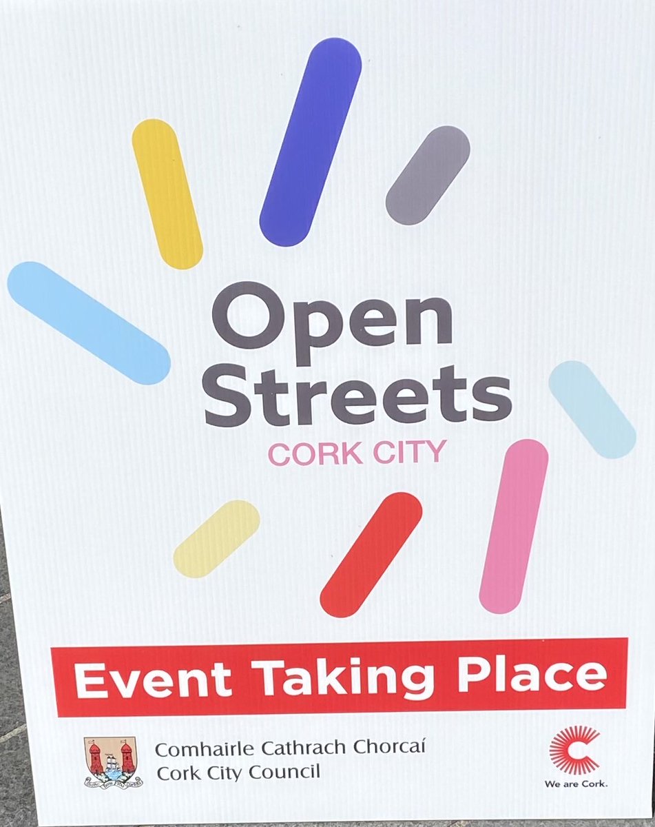 Congrats to ⁦@corkcitycouncil⁩ ⁦@TFIupdates⁩ ⁦@CorkCyclingCrew⁩ & all the other stakeholders for organising such a lovely Sunday for the first Open Streets 2024 in Cork City.