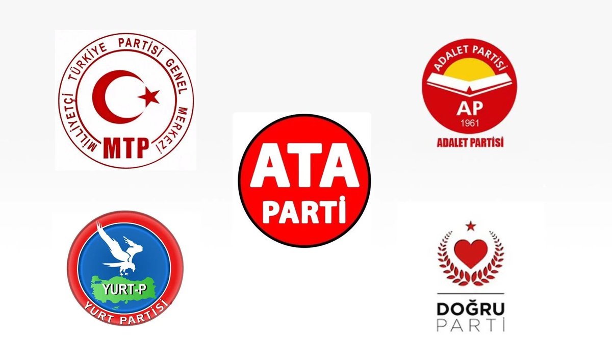 ATA Parti, Doğru Parti, Yurt Partisi, Adalet Partisi ve Milliyetçi Türkiye Partisi ‘Kurtuluş İttifakı’nı kurdu.