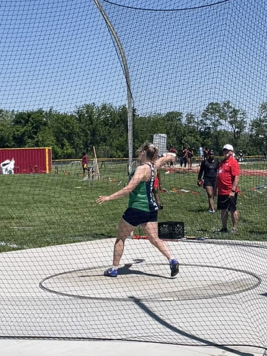 Trinity and Natalie are headed back to State!! Trinity (1st in disc; 4th in jav) and Natalie (2nd in jav) both had big PRs Saturday!!