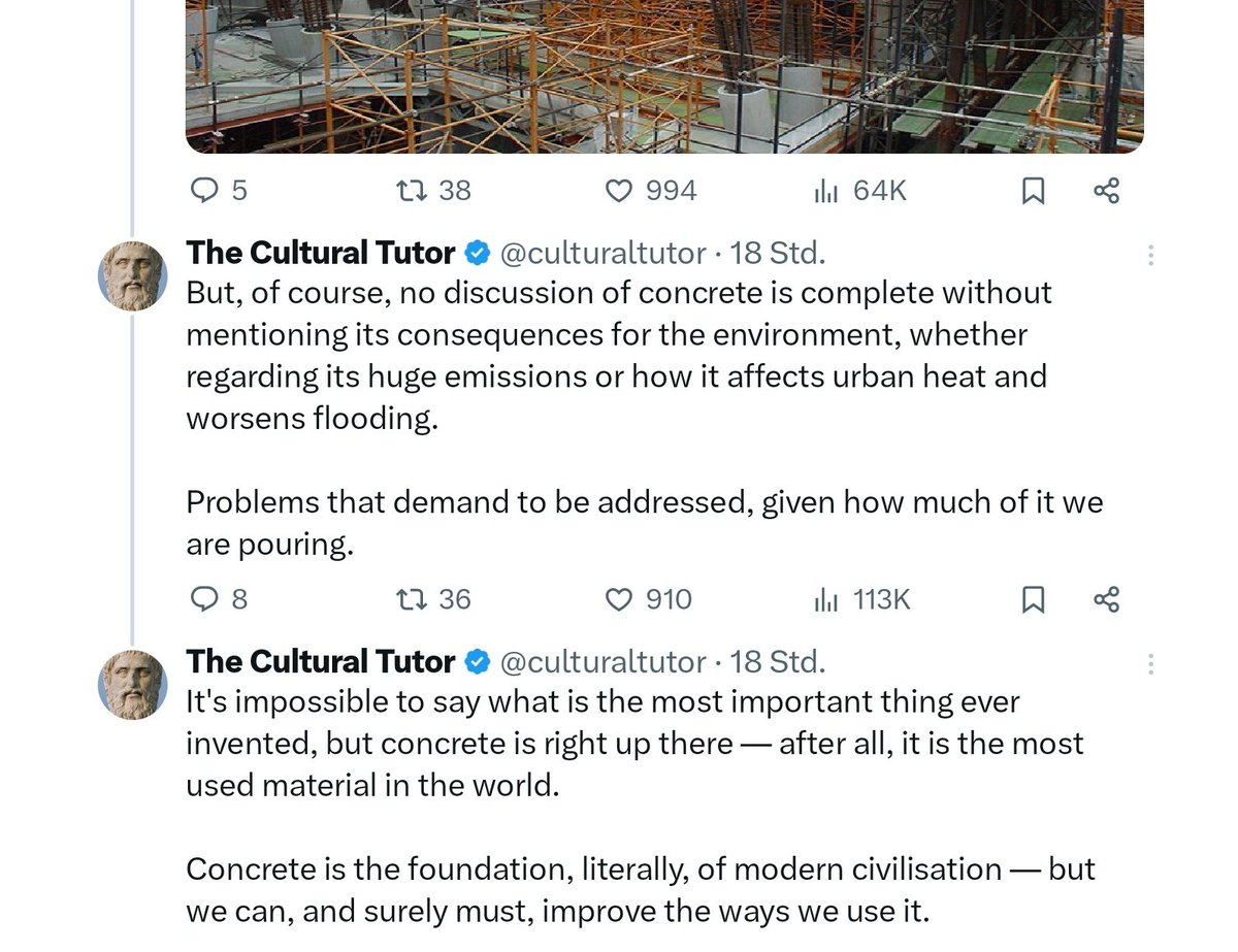 Concrete thread with a quadrillion posts and only a short mention of the downsides proves once again that we have a cultural problem.