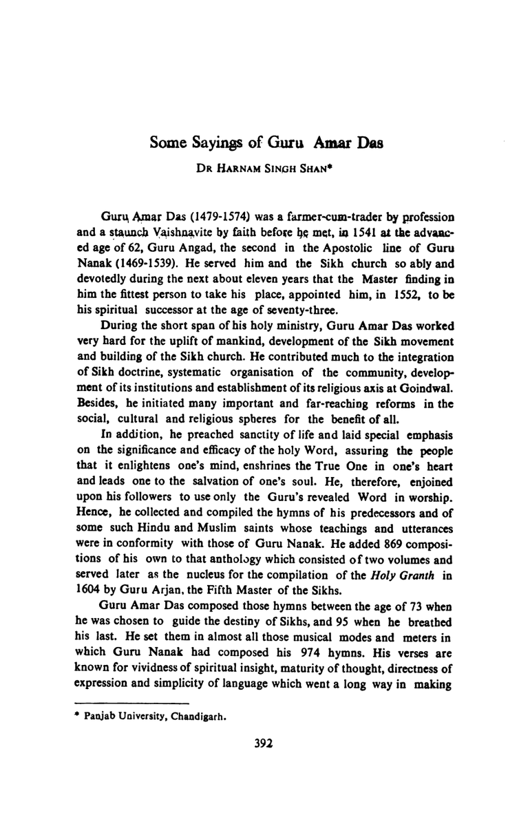 SikhDigiLib's tweet photo. Some Sayings of Guru Amar Das - Dr. Harnam Singh Shan
Some Sayings of Guru Amar Das - Dr. Harnam Singh Shan was published in The Panjab Past & Present Vol. 8-2 No. 26 Oct 1979.
https://t.co/RWM40fresT
#Guru_Amar_Das, #ਗੁਰੂ_ਅਮਰਦਾਸ_ਜੀ #SikhDigitalLibrary, #SDL https://t.co/c1A3j5HxGk