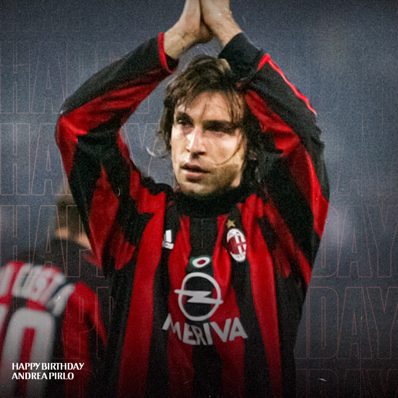 Talento, inteligência, garra. O maestro Andrea Pirlo completa 45 anos hoje. Parabéns 🪄🧠🇮🇹 #SempreMilan