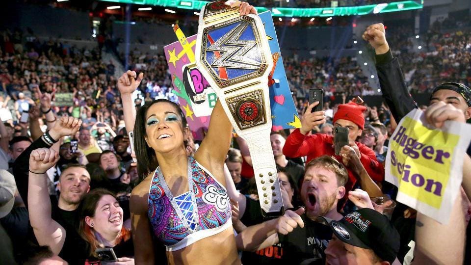 5 Years Ago Today At #MITB 2019 @itsBayleyWWE Successfully Cashes In Her Money In The Bank Briefcase To Win The Smackdown Women’s Championship