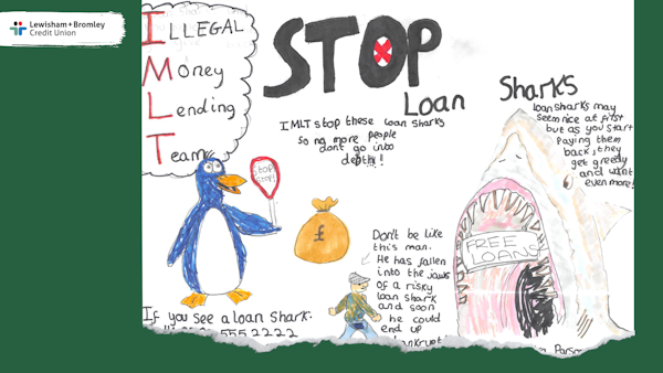 LewishamBromley's tweet photo. It's the final day of #SLSWeek24, so we hope you've enjoyed these 5 masterpieces! 

"Loan sharks may seem nice... but if you start paying them back they get greedy and want even more" 

If you're a victim, you're not at fault. Reach out to @SLSEngland for free expert support 🤝 https://t.co/2aBCn9clqz