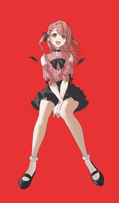 「black choker skirt」 illustration images(Latest)