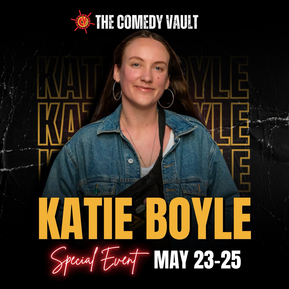 Chicagoland!  Comedian @KatieBoyleComic is bringing her new hour, “Terapy,” to The Vault THIS WEEK from May 23-25! 🔥

Don’t miss her hilarious take on life, love, and everything in between.

Tickets: comedyvaultbatavia.com/events/91659

#KatieBoyle #Terapy #ComedyShow #comedy #irishcomedy