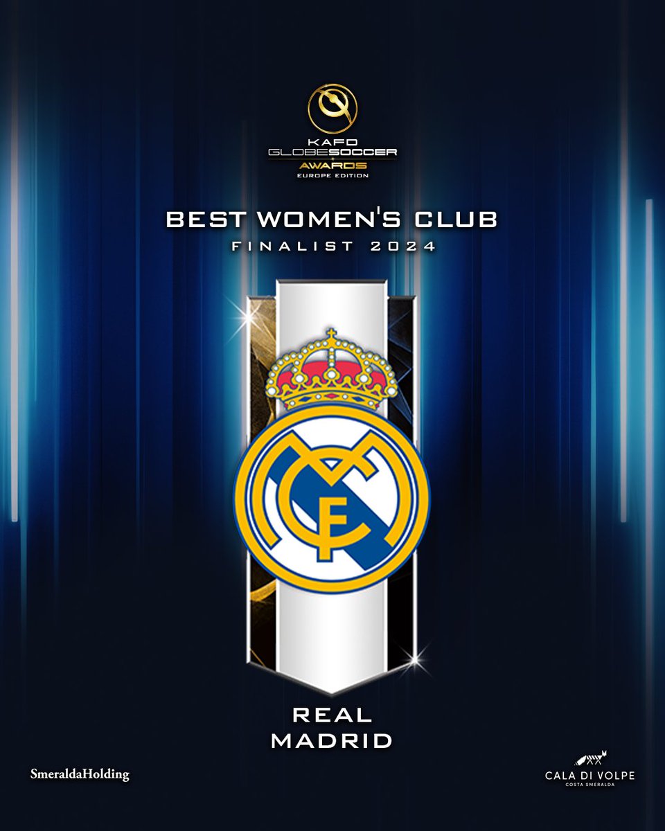 Will Real Madrid Femenino be named the BEST WOMEN'S CLUB at the @KAFD #GlobeSoccer European Awards? 🏆

@realmadridfem #KAFD #HotelCaladiVolpe #SmeraldaHolding #LaLigaAwards