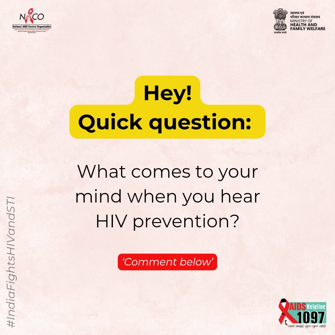 Comment below.

#IndiaFightsHIVandSTI #UseCondom #KnowtheFacts #SexuallyTransmittedInfection #SafeSex

@MoHFW_INDIA