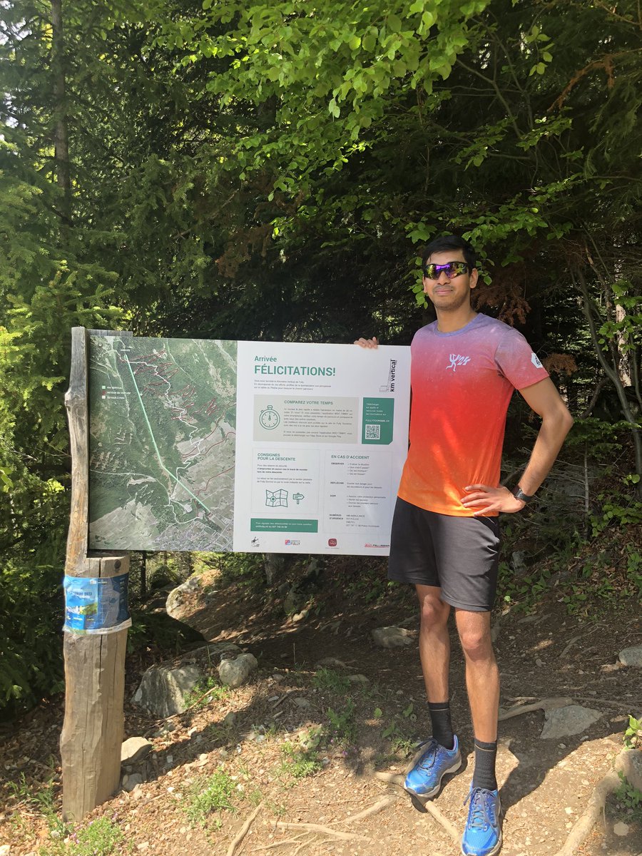 napstervab's tweet photo. I have done quite some races, marathons and unique endurance events! But nothing like the KM vèrtical de Fully ! This was insanely brutal ! 1100 mts of elevation in 1.9Km ! Completely insane ! Time to start training for October ! https://t.co/2tsPQYGbte