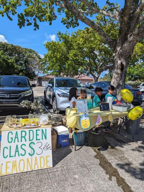 What a sweet stand held by students and staff at Green Children's House Montessori School! 🍋🌸Thank you for helping fight childhood cancer! Learn more about how your schools can get involved through our website!