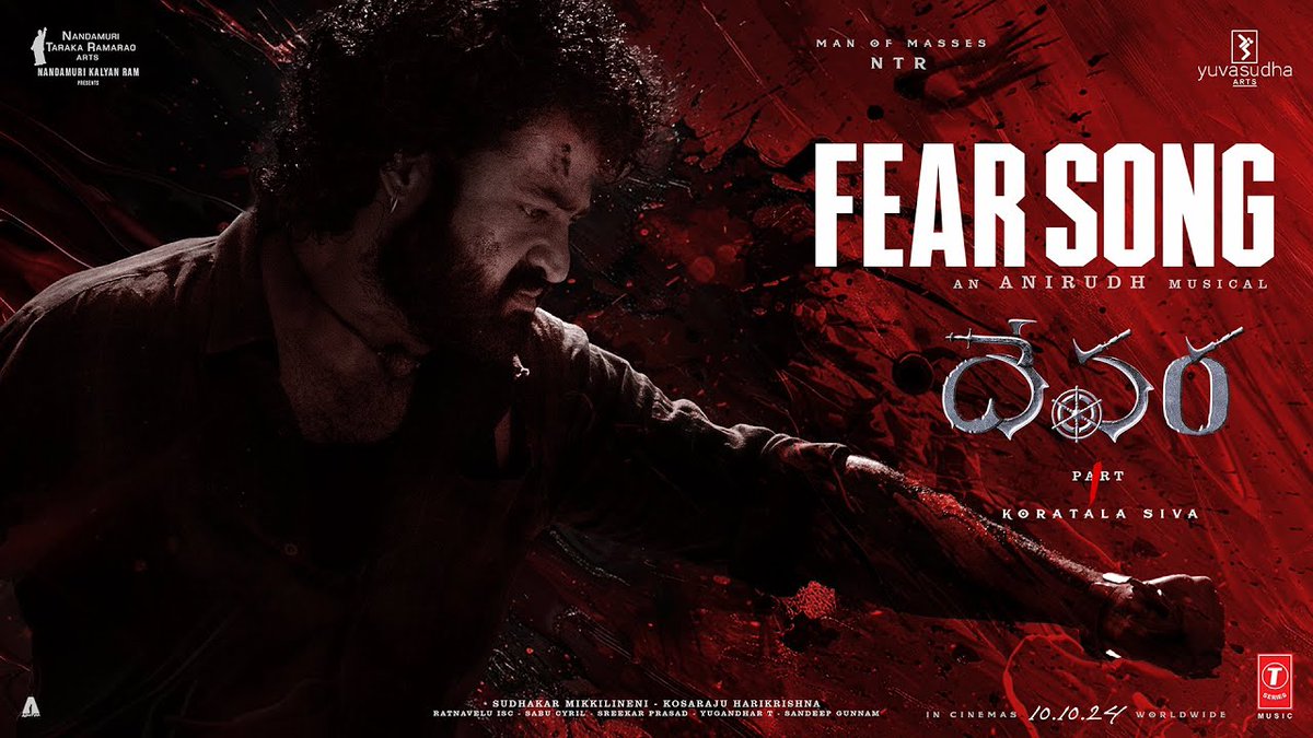#FearSong from 'Devara' - NTR and Anirudh Ravichander 🔥🔥🔥🔥🔥🔥🔥🔥🔥🔥🔥 youtube.com/playlist?list=…