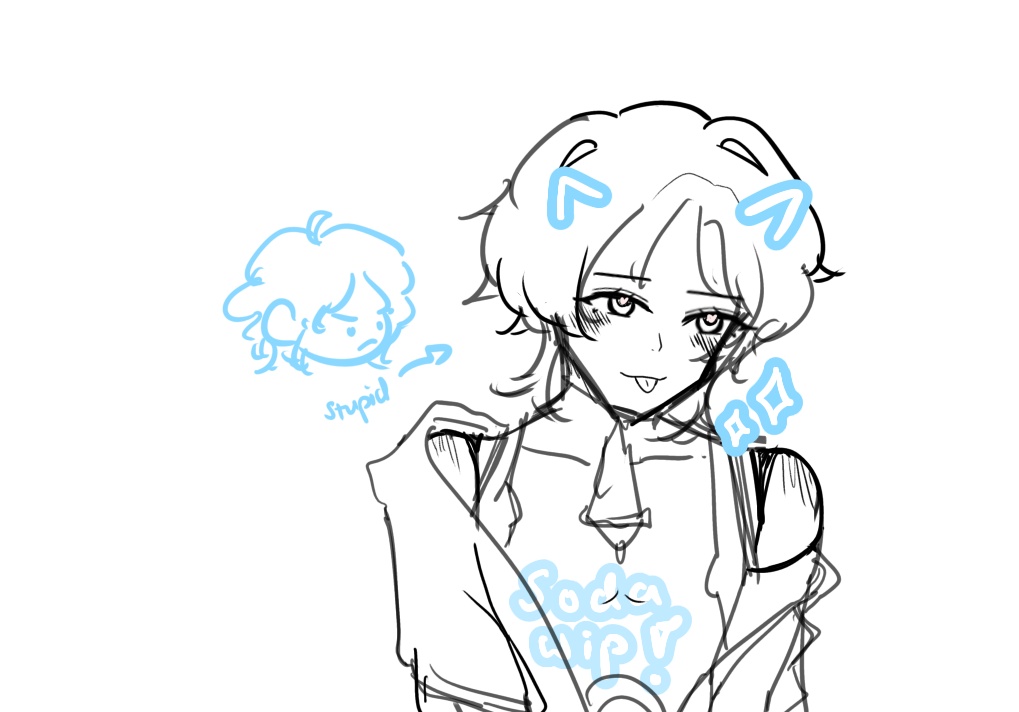 sodakuni's tweet photo. ughhhwhhhh wip .. i hate him..  #wanderer #genshinimpact #genshintwt https://t.co/wJNkV70KFf