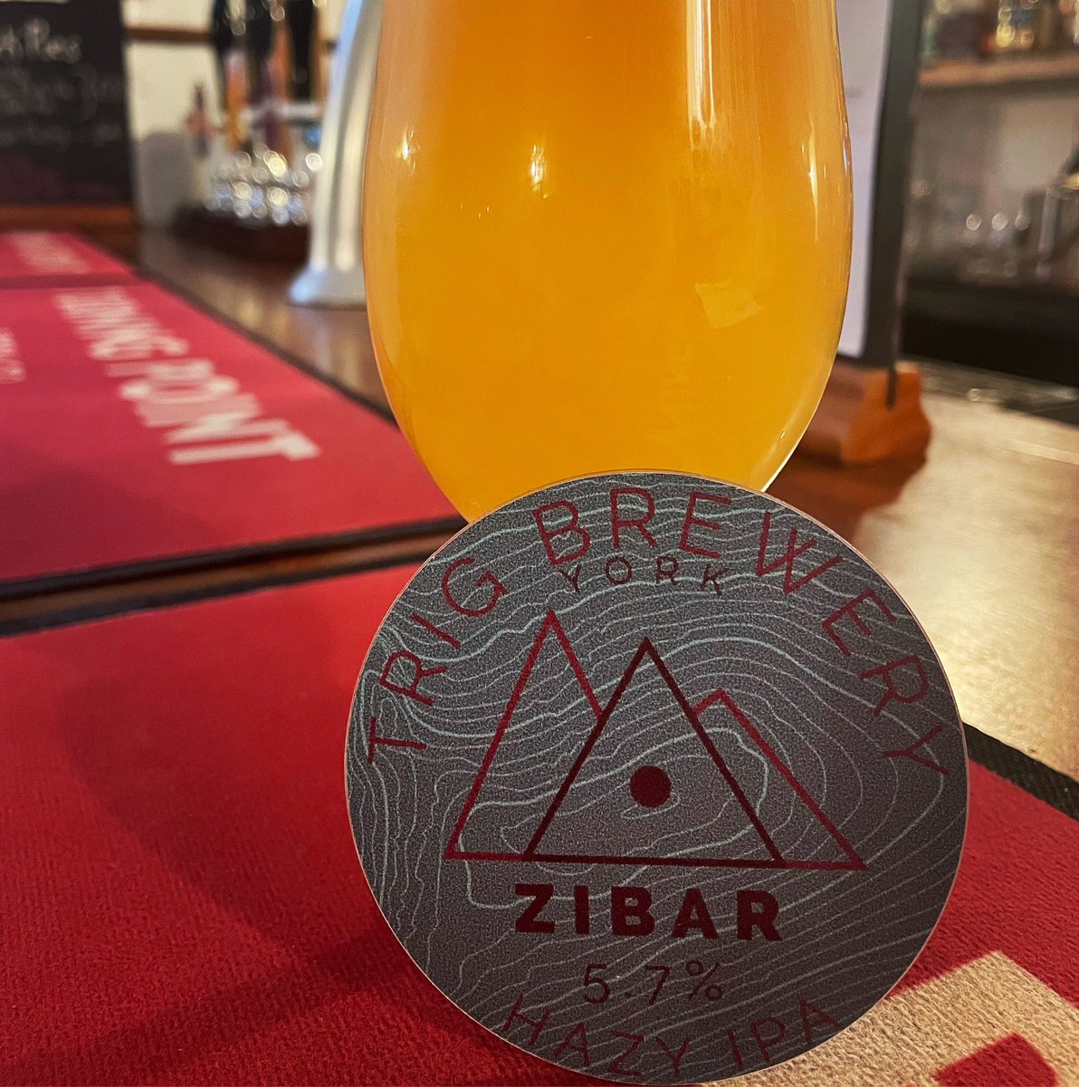 A new @TrigBrewery joining us on tap!! Zibar is a heavily hopped hazy IPA packed with pineapple juiciness cut with pink grapefruit bitterness. These exotic fruit flavours are laid on to an oat and wheat filled base to make a smooth drinking IPA.