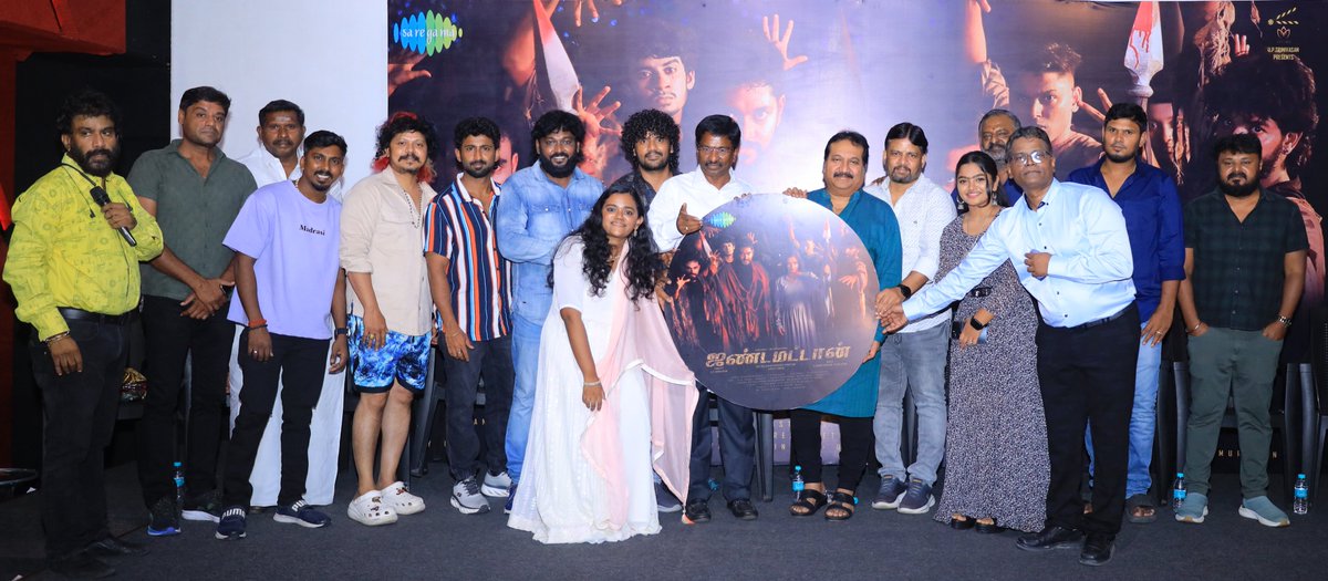 Glimpses from Electrifying Music Album #Jandamattaan Launch 🎶 ▶️youtu.be/8bZi7-jeI4M?si… Created by #DrUPSrinivasan Director, DOP & Editor: #Aarish @plthenappan @ManoSinger_Offl @chimbu_deven @act_vetri @Actor_Mahendran #Sridhar #GopiJagadeeswaran @actor_saideena