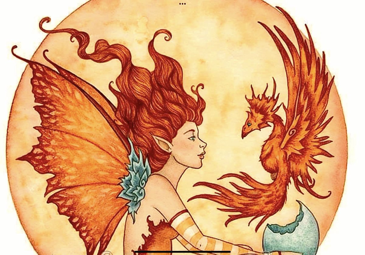 On Sundays we wear orange. Art by Amy Brown. #coloroftheday #sundayvibes #SundayMagic #phoenix #spiritanimal #WomensArt