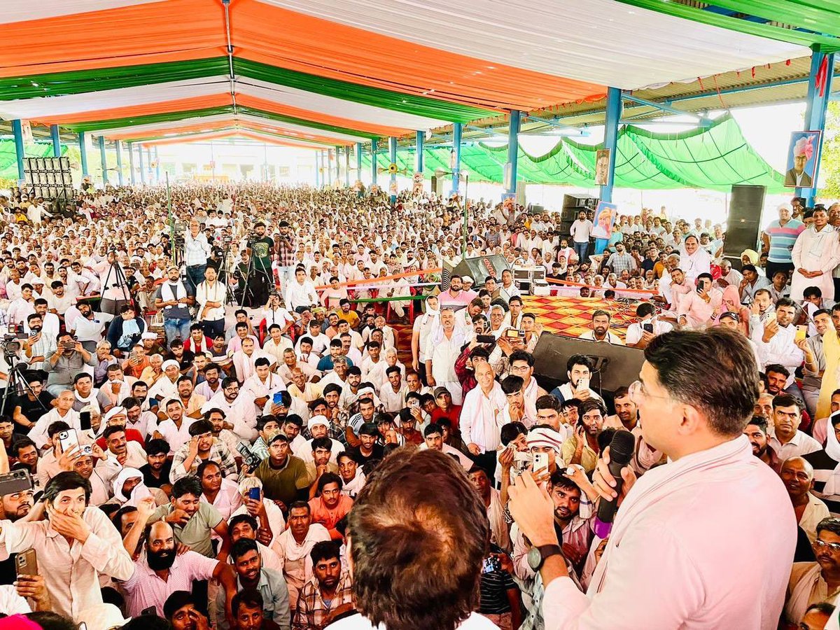 SachinPilot's tweet image. बटन दबेगा हाथ के निशान पर 🤚
खुशहाली और प्रगति के लिए
हर वर्ग के साथ ‘न्याय’ के लिए…

कांग्रेस देश के मुद्दों और जनकल्याण की बात करती है और इन मुद्दों को लेकर जनता के बीच जा रही है।

लो. स. क्षेत्र महेंद्रगढ़ में उम्मीदवार @raodansinghhry जी के चुनाव प्रचार में। 

📍नांगल चौधरी…
