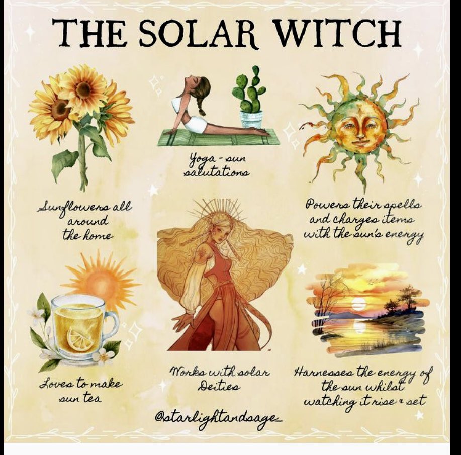 Art by StarlightandSage. #witchcraft #goodwitch #solarwitch