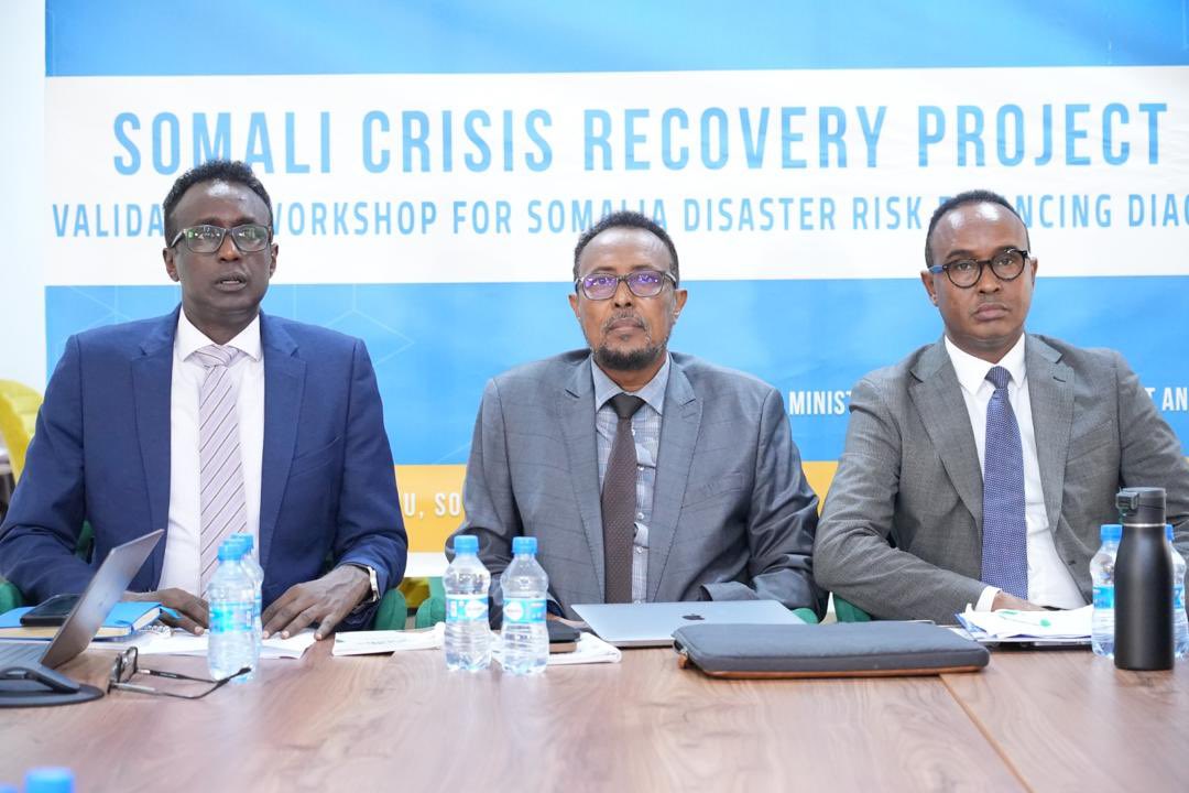 @ScrpSomalia hosted Somalia Disaster Risk Financing Diagnostic Validation Workshop Analyzing past impacts, financial mechanisms, and funding gaps to strengthen resilience. Supported by @WorldBank, the diagnostic aims to prioritize recommendations aligned with the govt’s