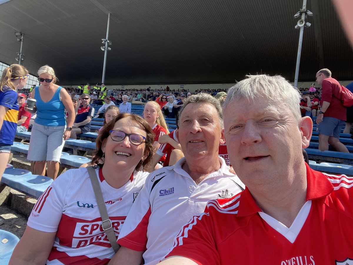 Here in Thurles supporting Cork with two great Clyda Stalwarts