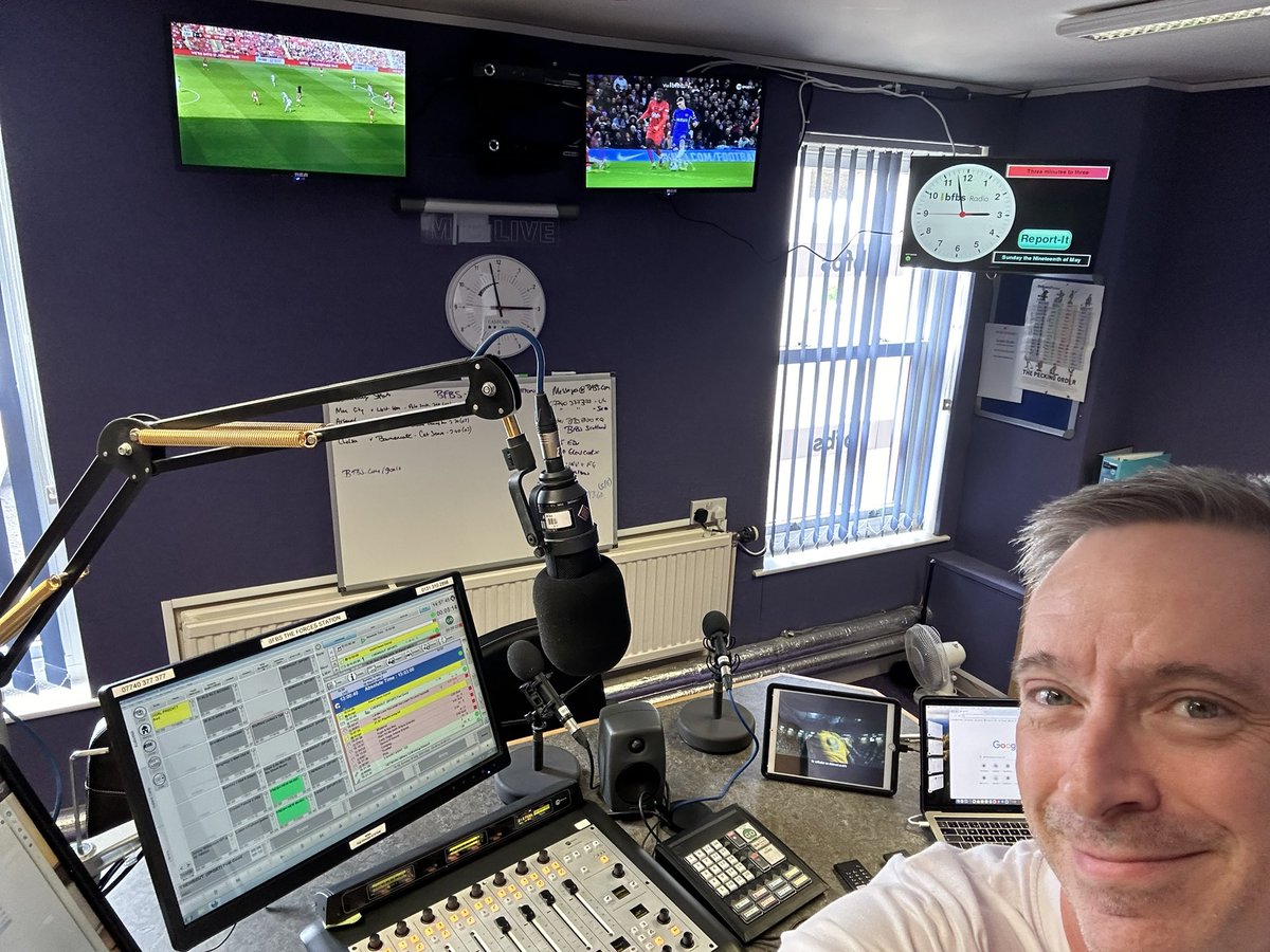 Here we go. Final day of the league season. Live on @BFBSRadioHQ from 3-7pm ⚽️👀📻