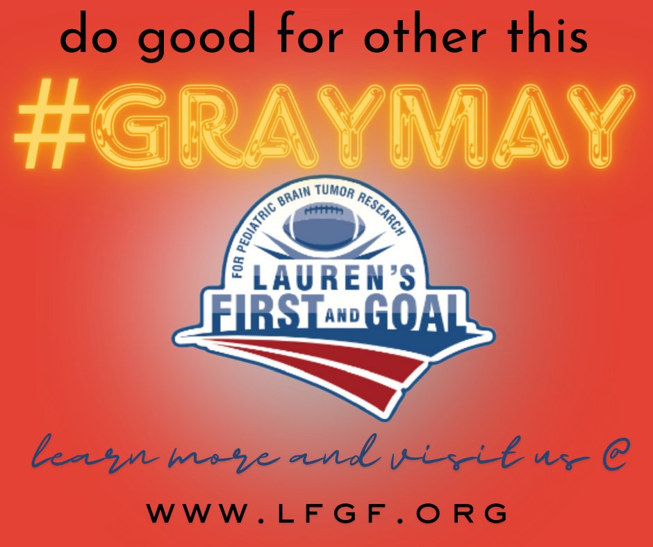 Just one small act can make such an impact. Visit lfgf.org to learn what you can do right now to help those battling brain tumors this #graymay.