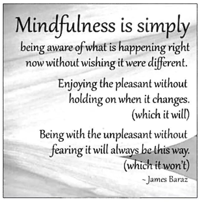 We love delivering training on #mindfulness and #meditation and this is a lovely way of explaining it.