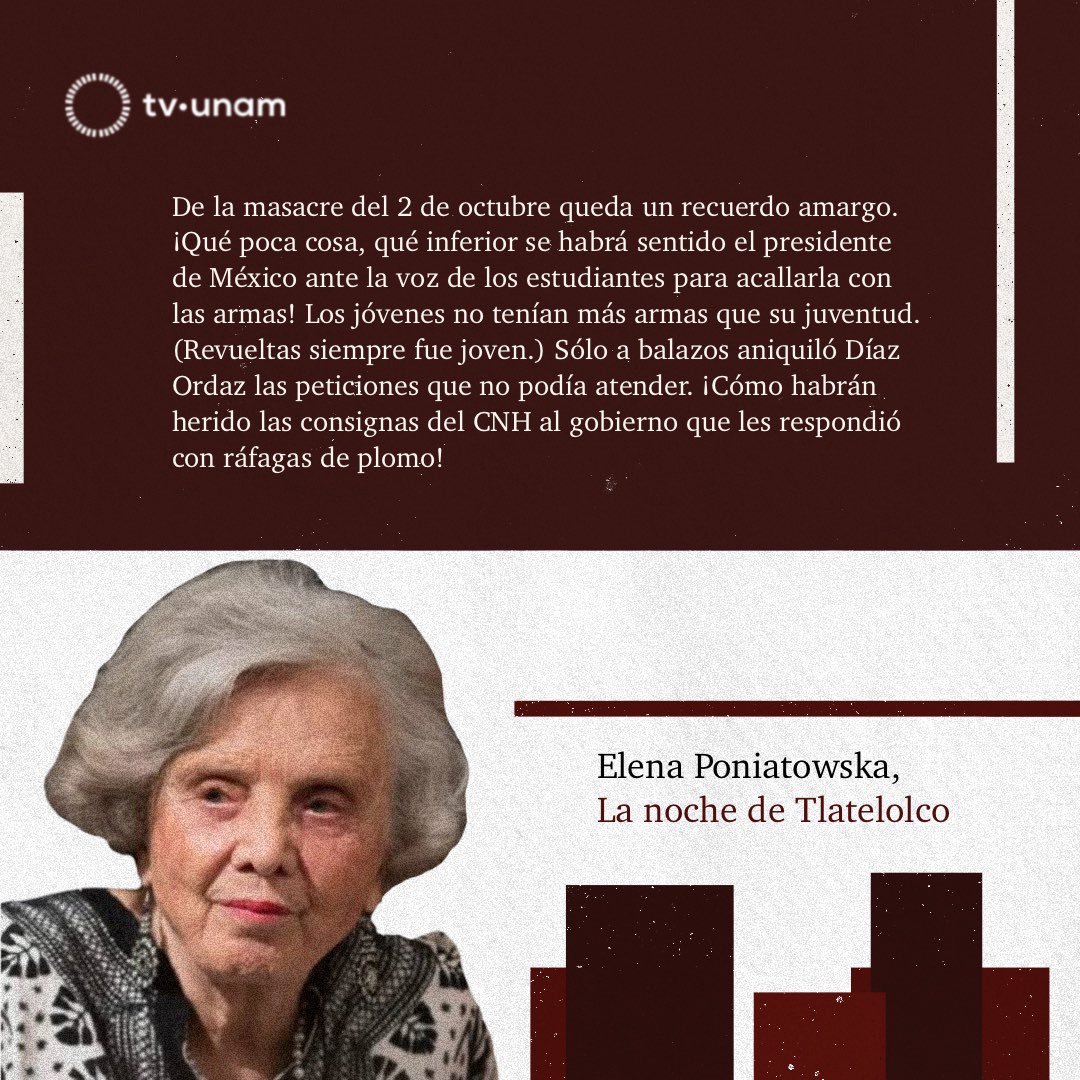 📚🖊️#UnDíaComoHoy pero de 1932 nació la escritora y periodista Elena Poniatowska, una de las voces fundamentales de la literatura mexicana. Celebramos su natalicio con el programa «Café Chéjov»🎥. 📺Domingo 19 de mayo, 17:00 h.