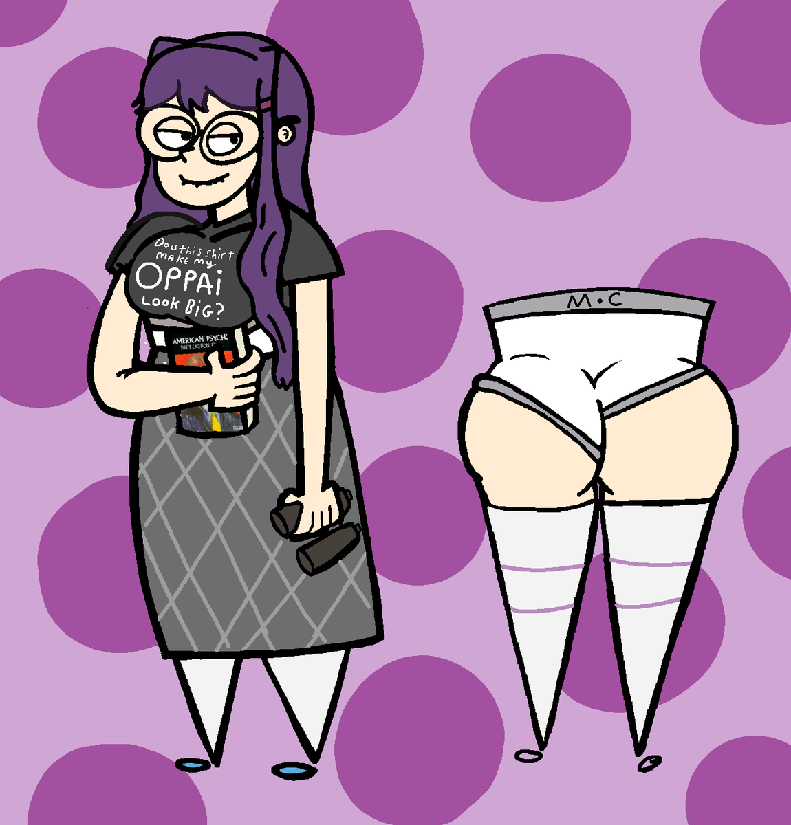 evilchanteuse's tweet photo. #YuriDDLC #nerdification #wedgie https://t.co/3YLXabeqkt