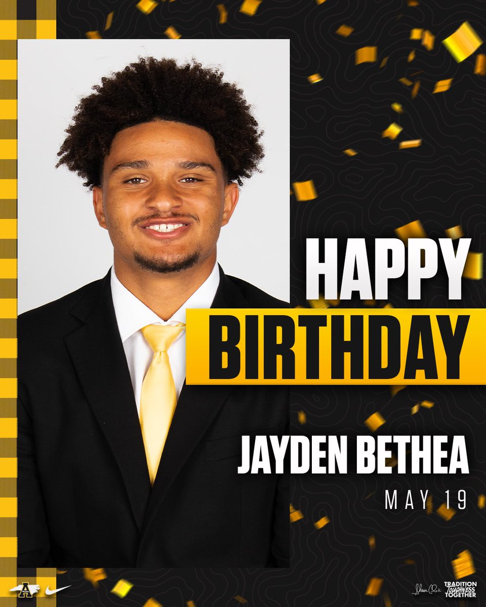 Happy Birthday, @JaydenBethea1! We hope you have a great day 🎉 #GoApp #AppFamily